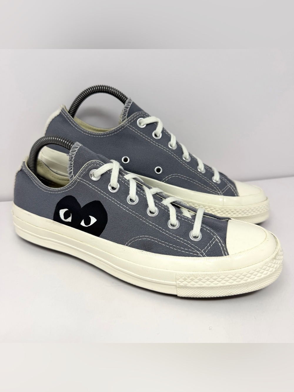Converse x Comme Des Garcons Play Men’s Chuck 70 Ox Low Sneaker Sz 8 Steel Grey